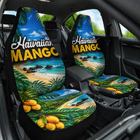 Hawaiian Mango Tropical Beach Car Seat Cover Scenic Island Nature Exotic Fruit Graphic TS04 One Size Blue Green - Polynesian Pride