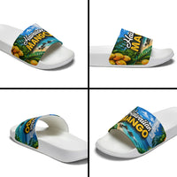Hawaiian Mango Tropical Beach Slide Sandals Scenic Island Nature Exotic Fruit Graphic TS04 - Polynesian Pride