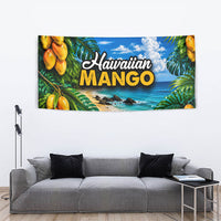 Hawaiian Mango Tropical Beach Tapestry Scenic Island Nature Exotic Fruit Graphic TS04 - Polynesian Pride