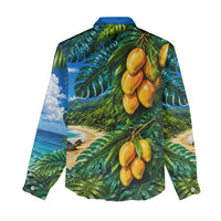 Hawaiian Mango Tropical Beach Women Casual Shirt Scenic Island Nature Exotic Fruit Graphic TS04 - Polynesian Pride