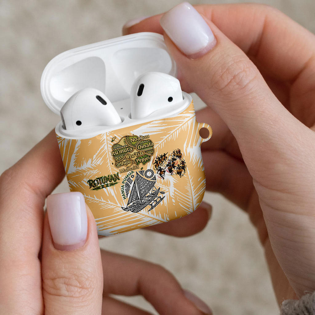 Rotuman Culture Island Pride AirPods Case Traditional Polynesian Tribal Pattern With Island Map TS04 - Polynesian Pride