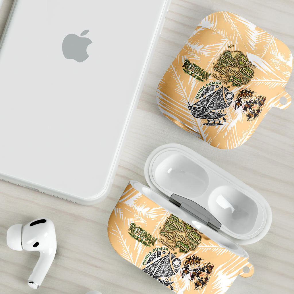 Rotuman Culture Island Pride AirPods Case Traditional Polynesian Tribal Pattern With Island Map TS04 - Polynesian Pride