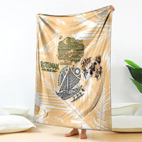 Rotuman Culture Island Pride Blanket Traditional Polynesian Tribal Pattern With Island Map TS04 - Polynesian Pride