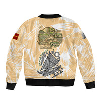 Rotuman Culture Island Pride Bomber Jacket Traditional Polynesian Tribal Pattern With Island Map TS04 - Polynesian Pride