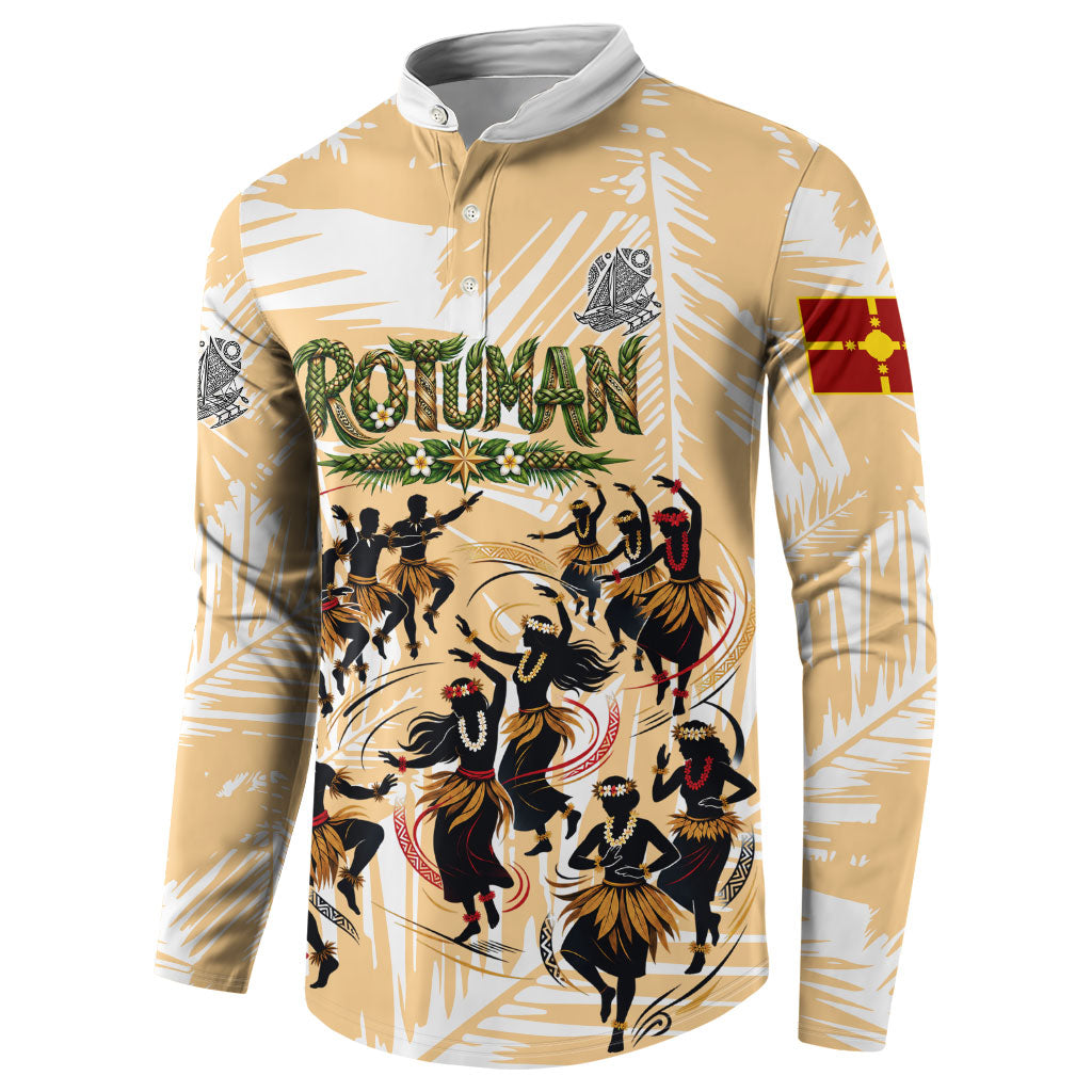 Rotuman Culture Island Pride Button Sweatshirt Traditional Polynesian Tribal Pattern With Island Map TS04 - Polynesian Pride