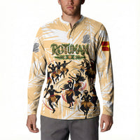 Rotuman Culture Island Pride Button Sweatshirt Traditional Polynesian Tribal Pattern With Island Map TS04 - Polynesian Pride