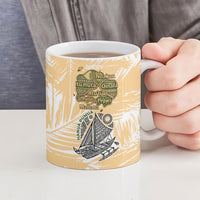 Rotuman Culture Island Pride Ceramic Mug Traditional Polynesian Tribal Pattern With Island Map TS04 - Polynesian Pride