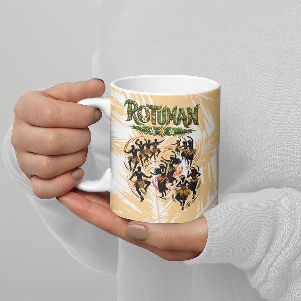 Rotuman Culture Island Pride Ceramic Mug Traditional Polynesian Tribal Pattern With Island Map TS04 - Polynesian Pride
