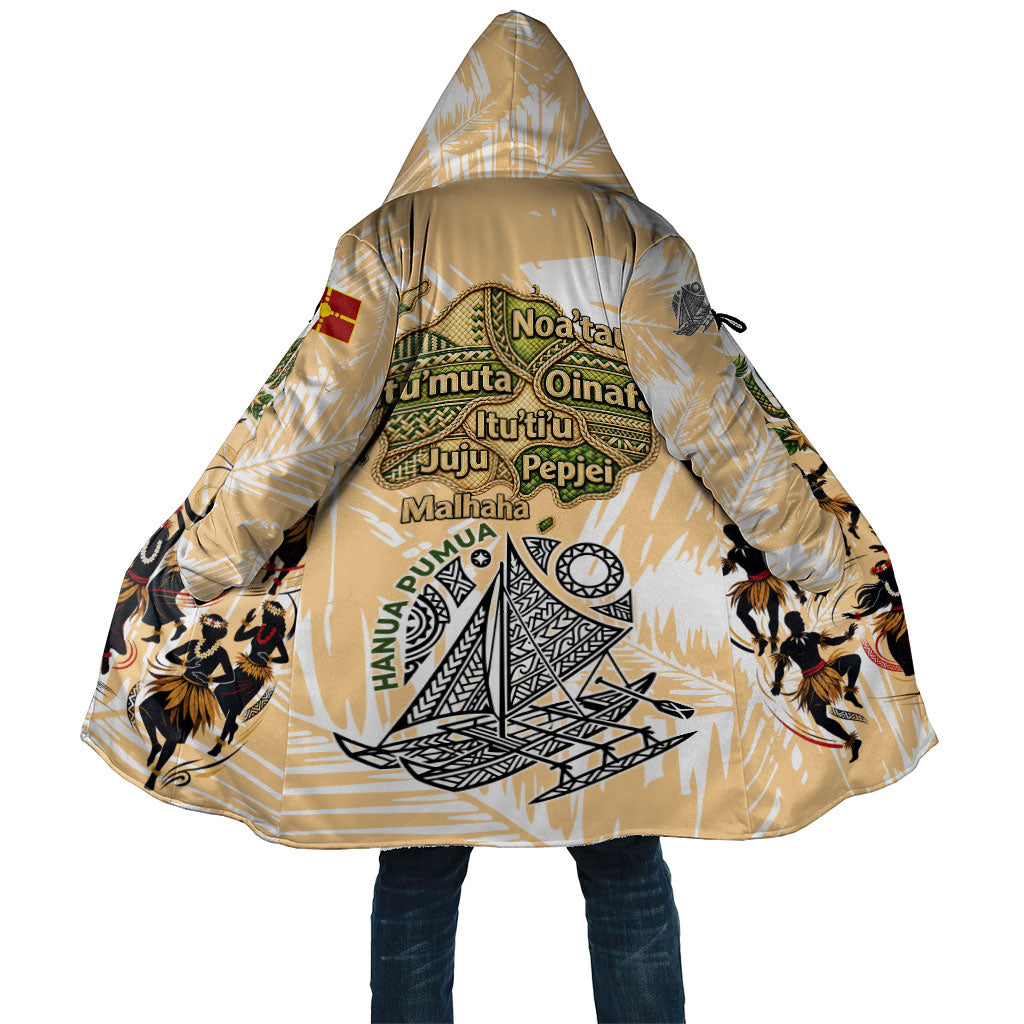 Rotuman Culture Island Pride Cloak Traditional Polynesian Tribal Pattern With Island Map TS04 Unisex Yellow Beige - Polynesian Pride