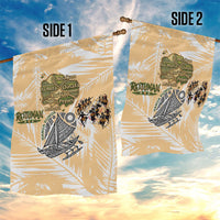 Rotuman Culture Island Pride Garden Flag Traditional Polynesian Tribal Pattern With Island Map TS04 - Polynesian Pride