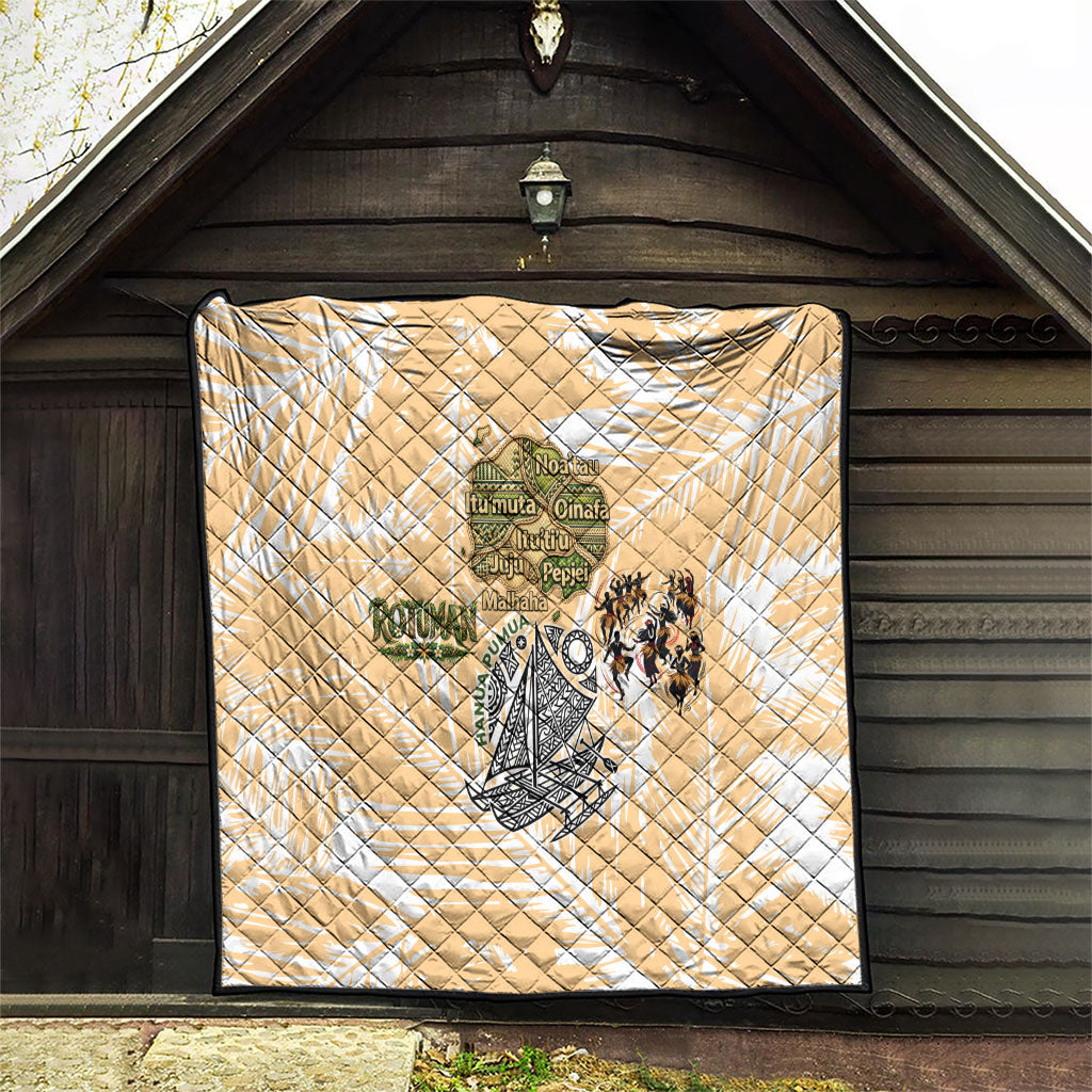 Rotuman Culture Island Pride Quilt Traditional Polynesian Tribal Pattern With Island Map TS04 - Polynesian Pride