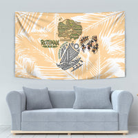 Rotuman Culture Island Pride Tapestry Traditional Polynesian Tribal Pattern With Island Map TS04 - Polynesian Pride