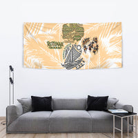 Rotuman Culture Island Pride Tapestry Traditional Polynesian Tribal Pattern With Island Map TS04 - Polynesian Pride