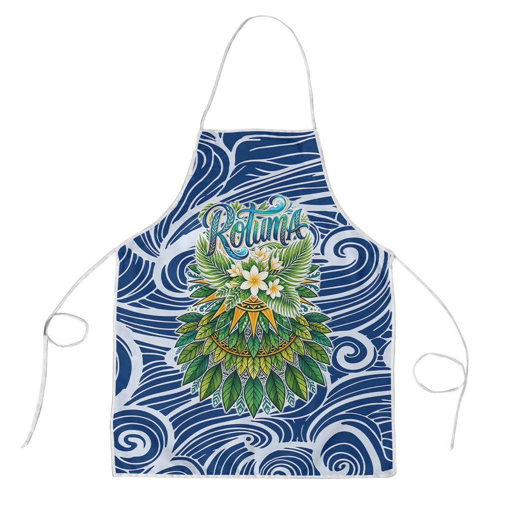 Rotuma Fiji Island Pride Apron Ocean Wave Coral Reef Marine Life Tribal Tattoo TS04 Blue Green - Polynesian Pride