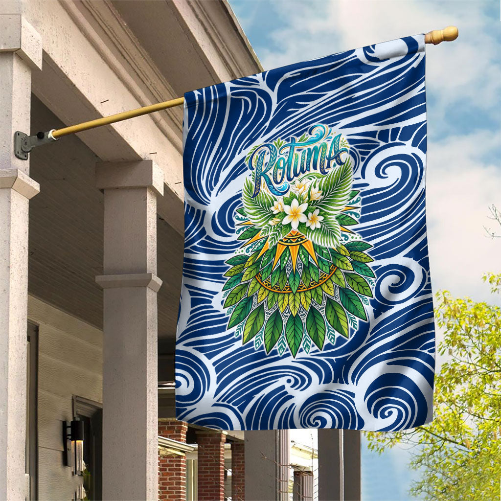 Rotuma Fiji Island Pride Garden Flag Ocean Wave Coral Reef Marine Life Tribal Tattoo TS04 House Flag Blue Green - Polynesian Pride
