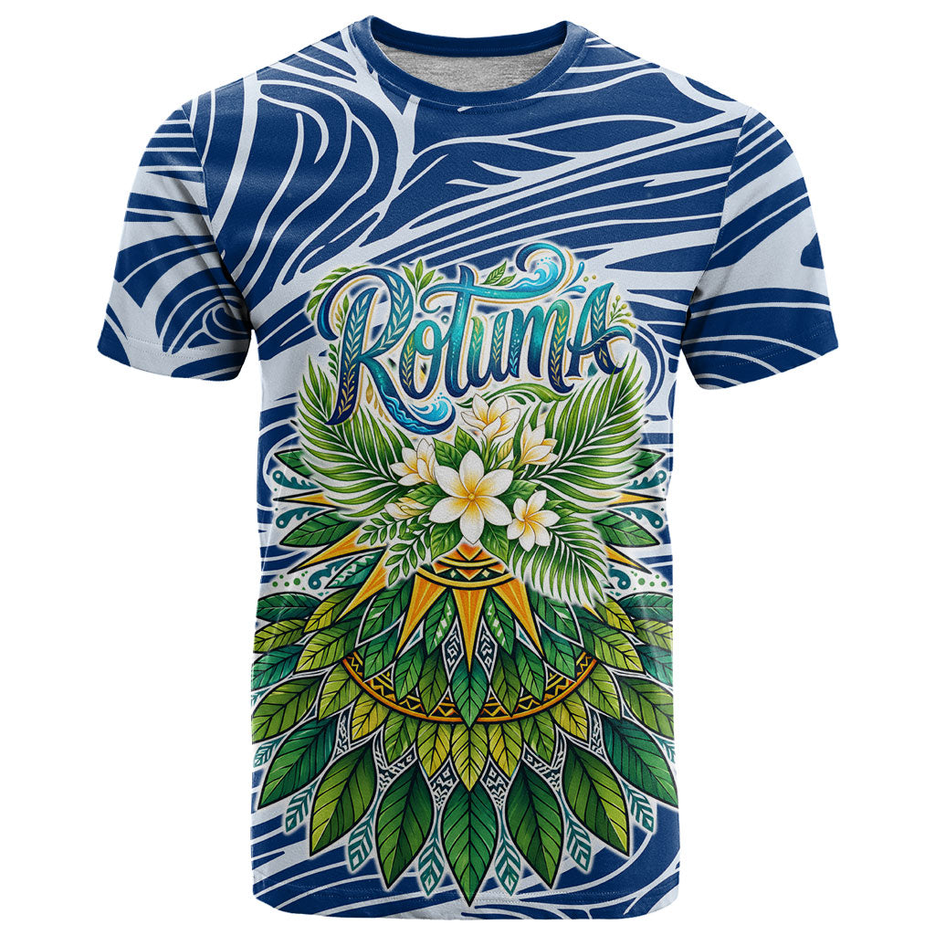Rotuma Fiji Island Pride T Shirt Ocean Wave Coral Reef Marine Life Tribal Tattoo TS04 Blue Green - Polynesian Pride