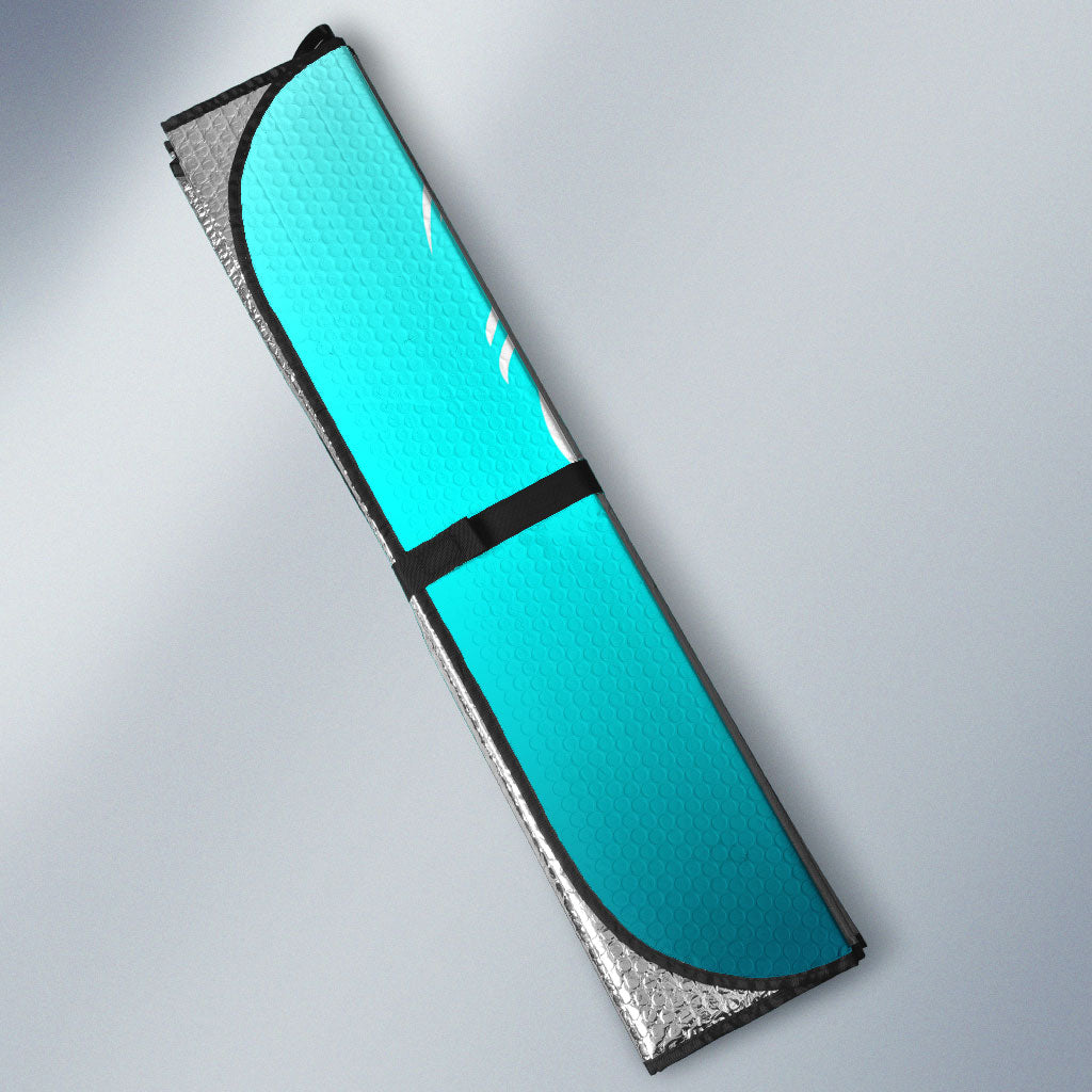 Floating Future Saving Tuvalu Auto Sun Shade Ocean Blue Pacific Polynesian Cultural Art Marine Wildlife TS04 - Polynesian Pride