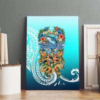 Floating Future Saving Tuvalu Canvas Wall Art Ocean Blue Pacific Polynesian Cultural Art Marine Wildlife TS04 - Polynesian Pride