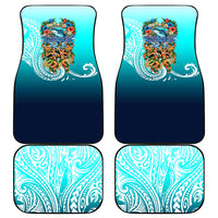 Floating Future Saving Tuvalu Car Mats Ocean Blue Pacific Polynesian Cultural Art Marine Wildlife TS04 - Polynesian Pride