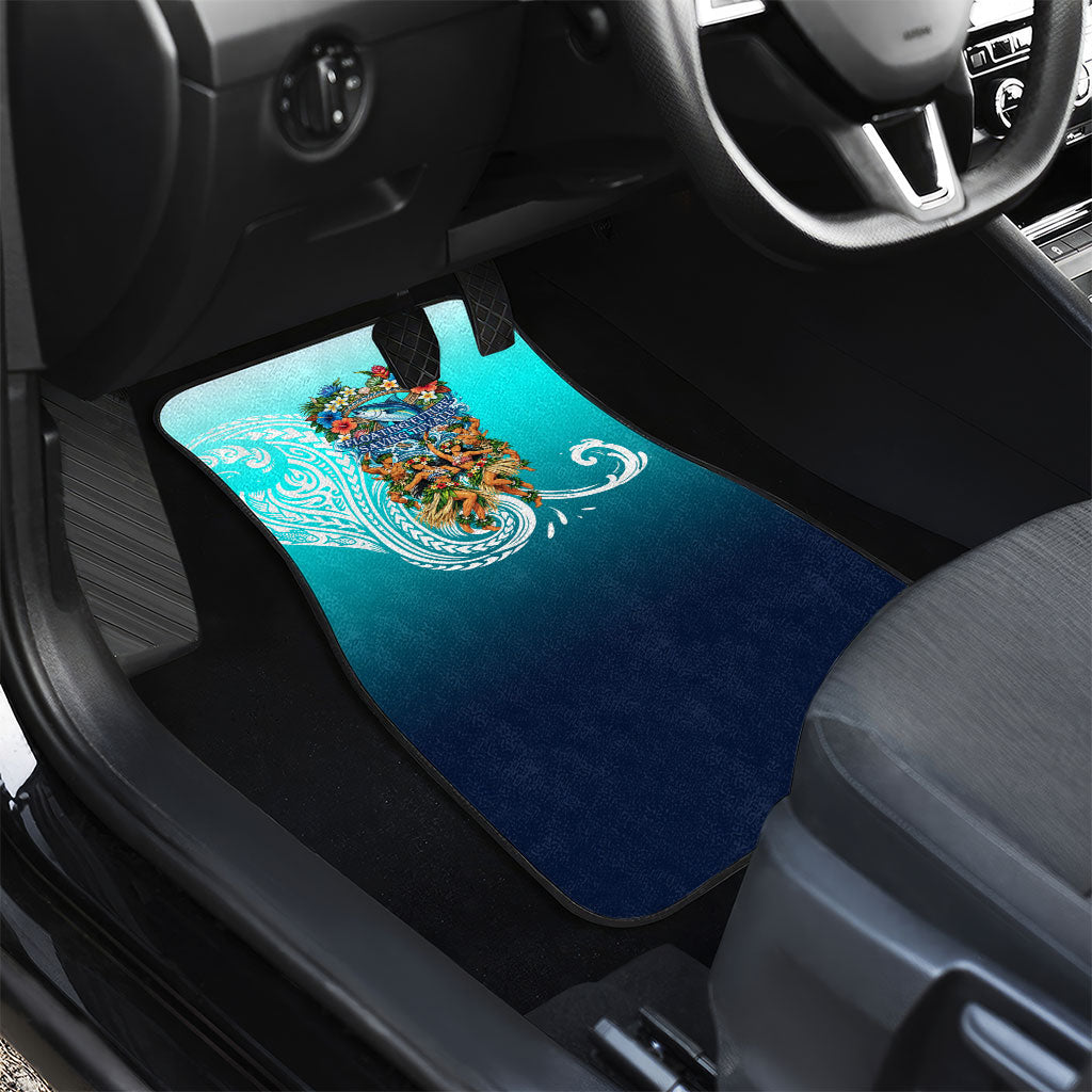 Floating Future Saving Tuvalu Car Mats Ocean Blue Pacific Polynesian Cultural Art Marine Wildlife TS04 - Polynesian Pride