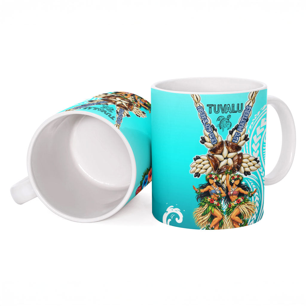 Floating Future Saving Tuvalu Ceramic Mug Ocean Blue Pacific Polynesian Cultural Art Marine Wildlife TS04 - Polynesian Pride