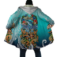 Floating Future Saving Tuvalu Cloak Ocean Blue Pacific Polynesian Cultural Art Marine Wildlife TS04 - Polynesian Pride