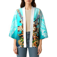 Floating Future Saving Tuvalu Kimono Ocean Blue Pacific Polynesian Cultural Art Marine Wildlife