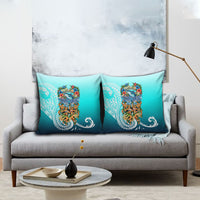 Floating Future Saving Tuvalu Pillow Cover Ocean Blue Pacific Polynesian Cultural Art Marine Wildlife TS04 - Polynesian Pride