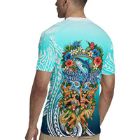 Floating Future Saving Tuvalu Rugby Jersey Ocean Blue Pacific Polynesian Cultural Art Marine Wildlife TS04 - Polynesian Pride