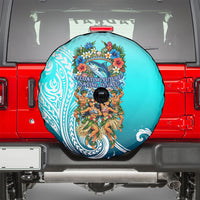Floating Future Saving Tuvalu Spare Tire Cover Ocean Blue Pacific Polynesian Cultural Art Marine Wildlife TS04 - Polynesian Pride