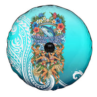 Floating Future Saving Tuvalu Spare Tire Cover Ocean Blue Pacific Polynesian Cultural Art Marine Wildlife TS04 - Polynesian Pride