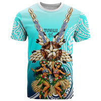 Floating Future Saving Tuvalu T Shirt Ocean Blue Pacific Polynesian Cultural Art Marine Wildlife TS04 Blue White - Polynesian Pride