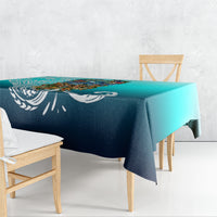 Floating Future Saving Tuvalu Tablecloth Ocean Blue Pacific Polynesian Cultural Art Marine Wildlife TS04 - Polynesian Pride