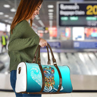 Floating Future Saving Tuvalu Travel Bag Ocean Blue Pacific Polynesian Cultural Art Marine Wildlife TS04 - Polynesian Pride