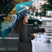 Floating Future Saving Tuvalu Umbrella Ocean Blue Pacific Polynesian Cultural Art Marine Wildlife TS04 - Polynesian Pride