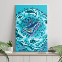 Tuvalu First Digital Nation In The Metaverse Canvas Wall Art Polynesian Island Atoll Cyber Ocean TS04 - Polynesian Pride