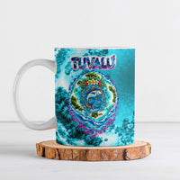 Tuvalu First Digital Nation In The Metaverse Ceramic Mug Polynesian Island Atoll Cyber Ocean TS04 Blue White - Polynesian Pride
