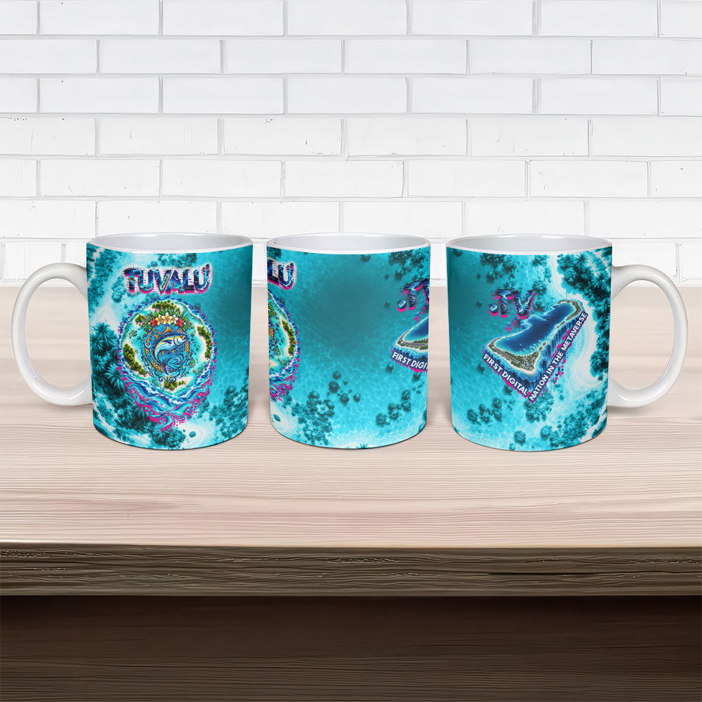 Tuvalu First Digital Nation In The Metaverse Ceramic Mug Polynesian Island Atoll Cyber Ocean TS04 - Polynesian Pride