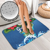 Guam Tropical Island Bathroom Set Hibiscus Floral Ocean Waves