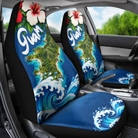 Guam Tropical Island Car Seat Cover Hibiscus Floral Ocean Waves TS04 - Polynesian Pride