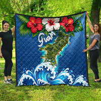 Guam Tropical Island Quilt Hibiscus Floral Ocean Waves TS04 - Polynesian Pride