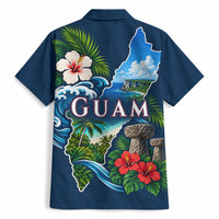 Guam Map Latte Stone Hawaiian Shirt Hibiscus Floral Coastal Landscape TS04 - Polynesian Pride