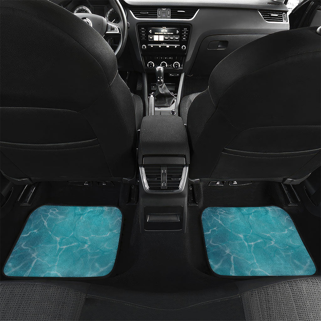 Personalized Hawaii 60th Birthday Eagle Car Mats Tropical Sunset Beach Hibiscus Ocean Wave
