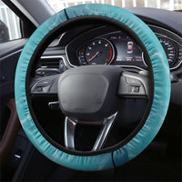Hawaii 60th Birthday Eagle Steering Wheel Cover Tropical Sunset Beach Hibiscus Ocean Wave