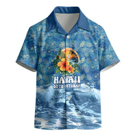 Personalized Hawaii 60th Birthday Sea Turtle Kid Hawaiian Shirt Tropical Ocean Wave Floral Surfboard TS04 - Polynesian Pride