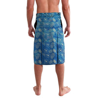 Personalized Hawaii 60th Birthday Sea Turtle Lavalava Tropical Ocean Wave Floral Surfboard