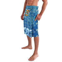 Personalized Hawaii 60th Birthday Sea Turtle Lavalava Tropical Ocean Wave Floral Surfboard