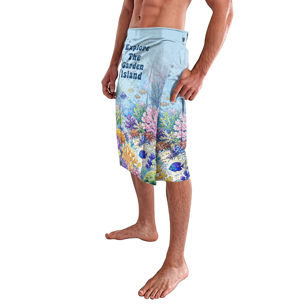 Fiji Taveuni Rainbow Reef Lavalava Scuba Diver Vibrant Undersea Coral Garden Watercolor