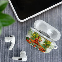 Fiji Taveuni Island Dateline Crossing AirPods Case Tropical Cultural Landscape With Tagimoucia Floral Pattern