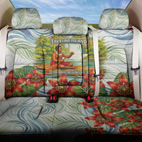 Fiji Taveuni Island Dateline Crossing Back Car Seat Cover Tropical Cultural Landscape With Tagimoucia Floral Pattern
